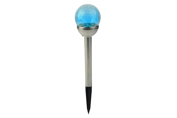 2er Set LED-Solar Wegeleuchte Material: Stahl + Cr