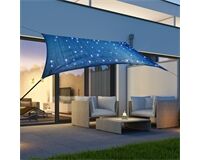 Sonnensegel mit 100 LED-Lichtern