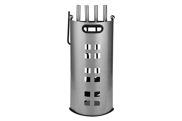  Kaminbesteck aus Metall, 5-tlg.