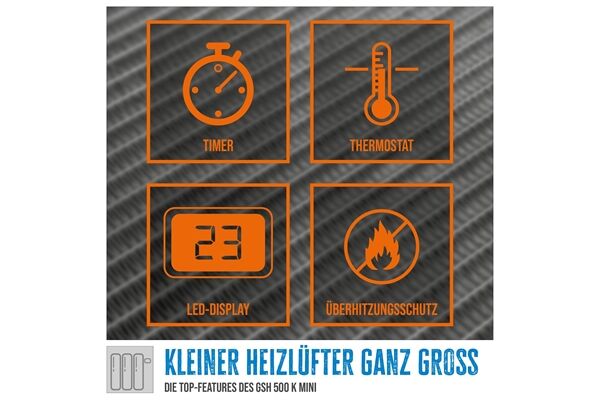  Mobiler Heizlüfter GSh 500 k mini