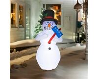 Bibbernder Schneemann, selbstaufblasend