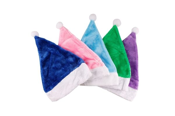  Nikolausmütze, samt, verschiedene Farben