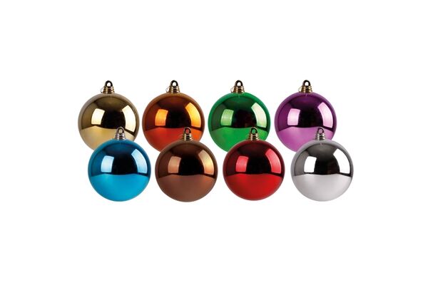  Jumbo-Christbaumkugeln, Ø 20 cm