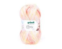 Strickwolle Baby color (koralle-hellgrün-hellgelb-weiß)