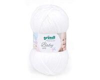 Strickwolle Baby uni (weiß)