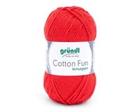Handstrickgarn Cotton Fun (signalrot)