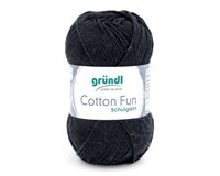 Handstrickgarn Cotton Fun (schwarz)