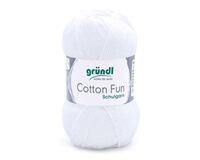 Handstrickgarn Cotton Fun (weiß)