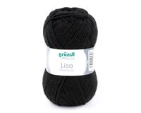 Strickgarn Lisa Premium uni (schwarz)