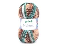 Handstrickgarn Mohana (grün-braun-camel)