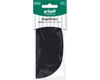 Bügelflicken Jeans, 2 Stück, sw (schwarz)