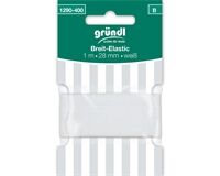 Breit-Elastic Gummiband, 28 mm x 1 m, ws (weiß)