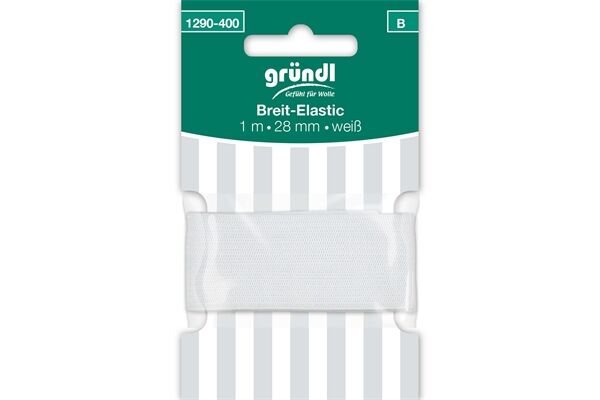  Breit-Elastic Gummiband, 28 mm x 1 m, ws