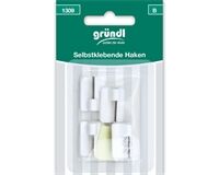 Selbstklebende Haken, 4 Stück (weiß)