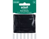 Breit-Elastic Gummiband, 12 mm x 2 m, sw (schwarz)