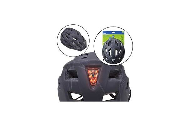 Filmer Fahrradhelm mit Rücklicht Größe M