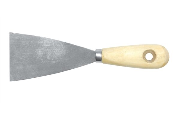  Spachtel, Stahl, Holzgriff, 10 cm