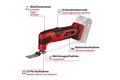 Einhell Akku-Multifunktionswerkzeug TC-MG 18 Li-Solo