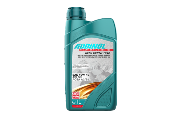 Addinol Motorenöl 10 W-40, Semi Synth 1040, 1 L