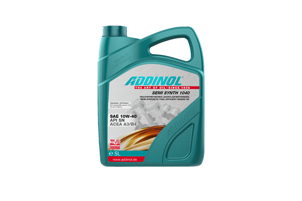 Addinol Motorenöl 10W-40, Semi Synth 1040, 5 L