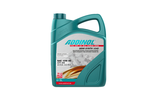 Addinol Motorenöl 10W-40, Semi Synth 1040, 5 L
