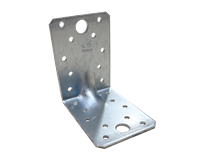 Bauwinkel mit Sicke, 90 x 90 x 65 mm, Edelstahl