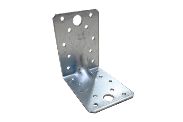  Bauwinkel mit Sicke, 90 x 90 x 65 mm, Edelstahl