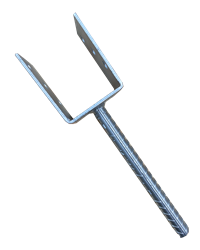 Pfostenträger, U-Form, 71 mm, verzinkt