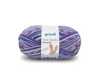 Sockenwolle Hot Socks Manerba, 4-fach (blau-violet-flieder-natur)