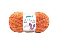 Sockenwolle Hot Socks Salò, 4-fach (orange-gelb-apricot)