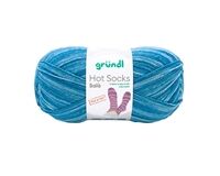 Sockenwolle Hot Socks Salò, 4-fach (jeans-hellblau-natur)