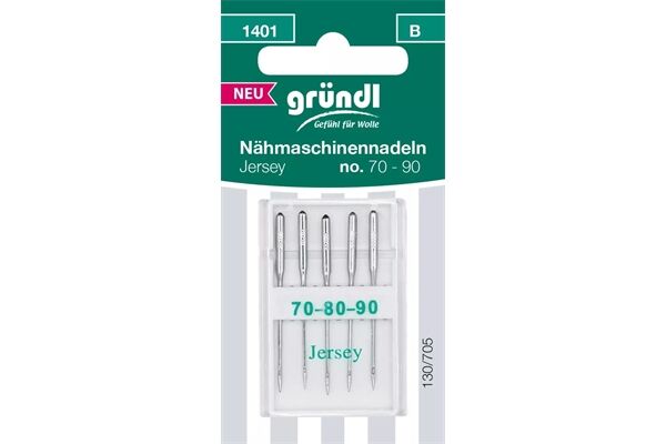  Nähmaschinennadeln Jersey, 5 Stück, No. 70-90