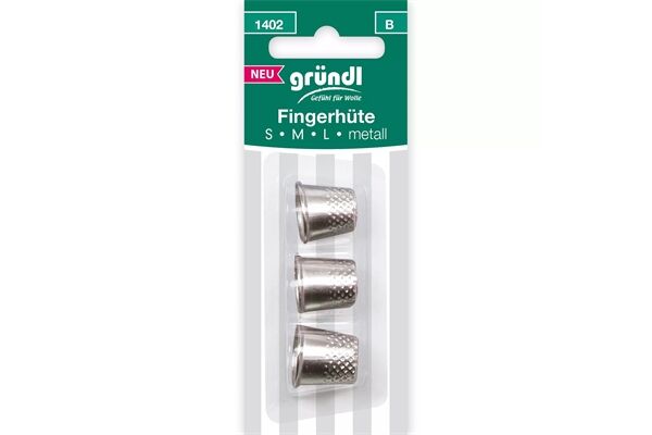  Fingerhüte (Größe S, M, L) Metall