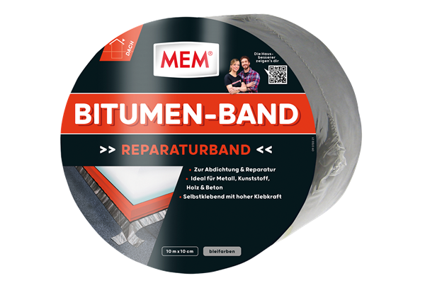 MEM Bitumen-Band, bleifarben, 10 m x 10 cm