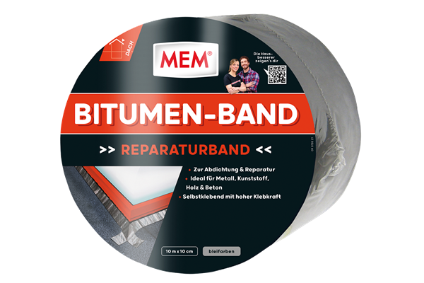 MEM Bitumen-Band, bleifarben, 10 m x 10 cm