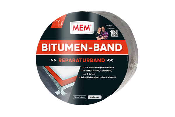 MEM Bitumen-Band, alufarben, 10 m x 7,5 cm