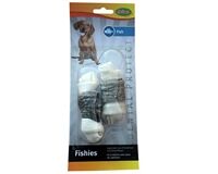 “FISHIES” geknotete Kauknochen mit Fisch, 2 St.