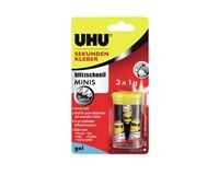 UHU Sekundenkleber Minis gel 3x1 g