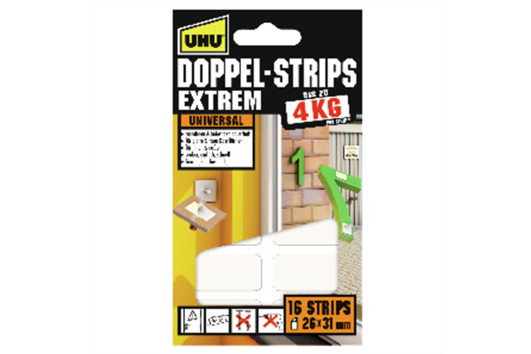UHU Doppel-Strips extrem 16 St ck