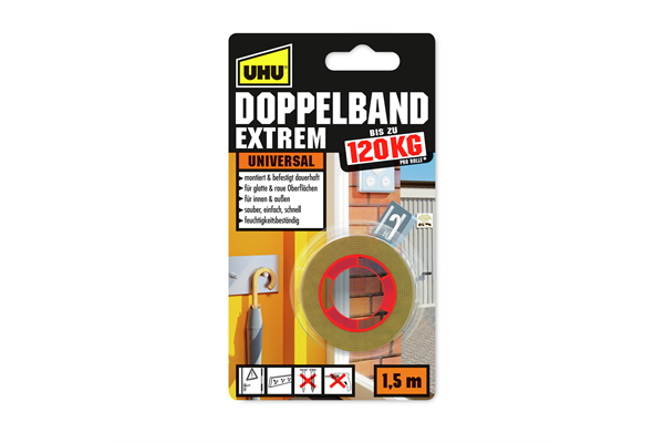 UHU Doppelklebeband extrem 1,5 m