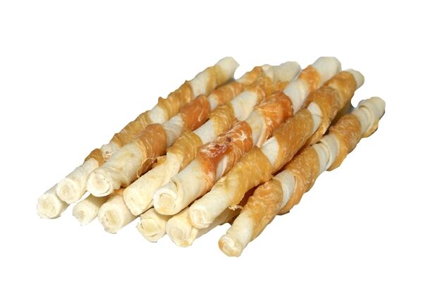  “Chickies Sticks” Kaurollen mit Huhn, 12 cm