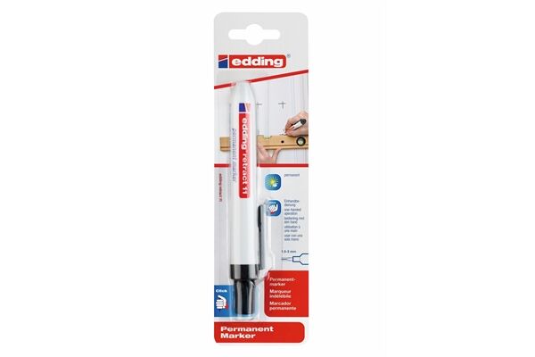 Edding Retract Permanent Marker 11 schwarz