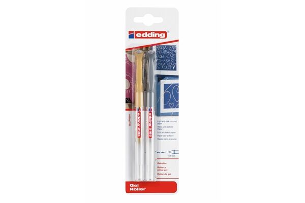 Edding Gelroller 2185 gold/silber