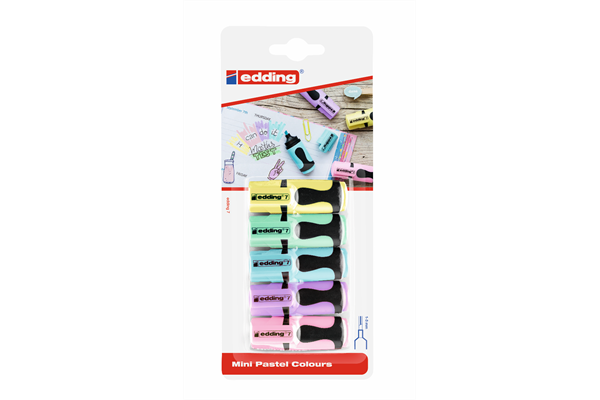 Edding Textmarker 7, mini pastell