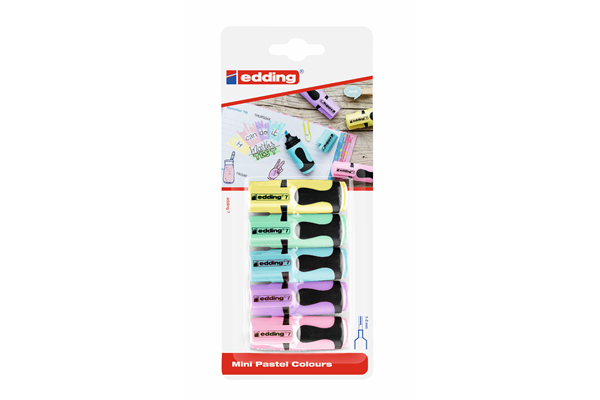 Edding Textmarker 7, mini pastell