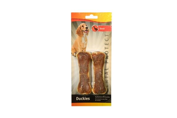  “Duckies ” Kauknochen mit Entenfilet 90 g, 2 St.