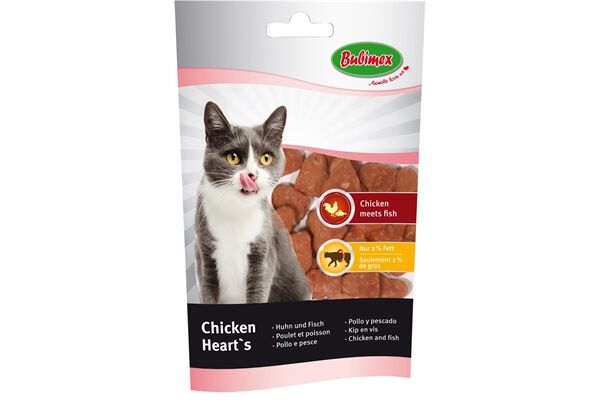  Chicken Heart's aus Huhn und Fisch, 50 g