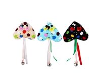 Buntes Herz aus Cord in Mausoptik
