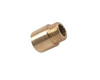 Hahnverlängerung messing, ¾" x 20 mm