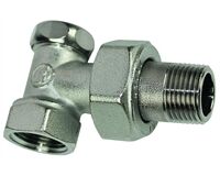 Radiatorverschraubung, ½" Eckmontage, Absperrbar